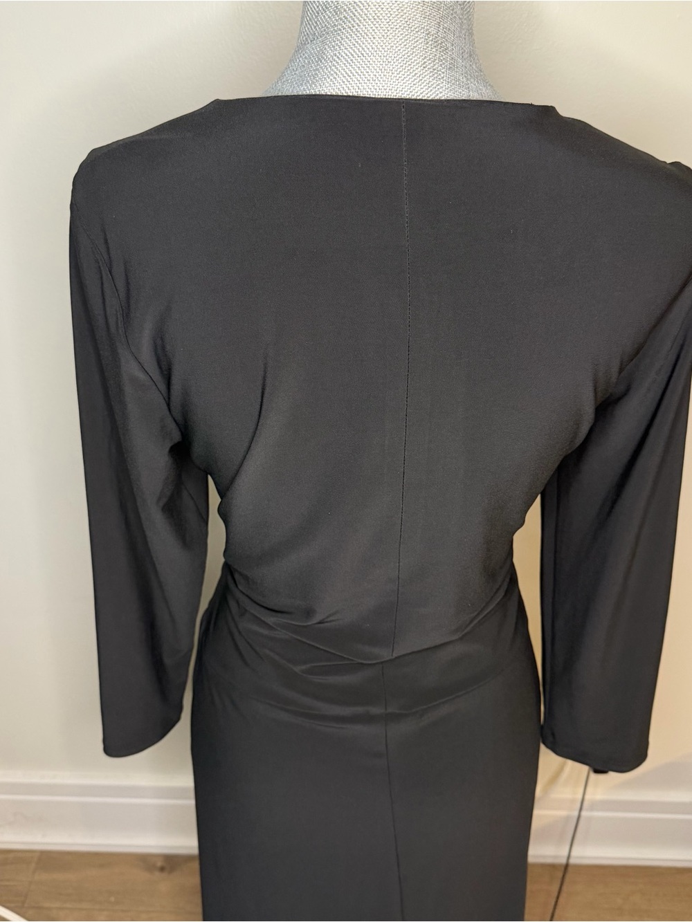 Lauren Ralph lauren classic Black Wrap Midi Dress - Women's. 16 - Picture 3 of 8